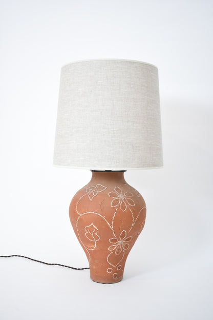 Nisa terracota lamp, 1970s.