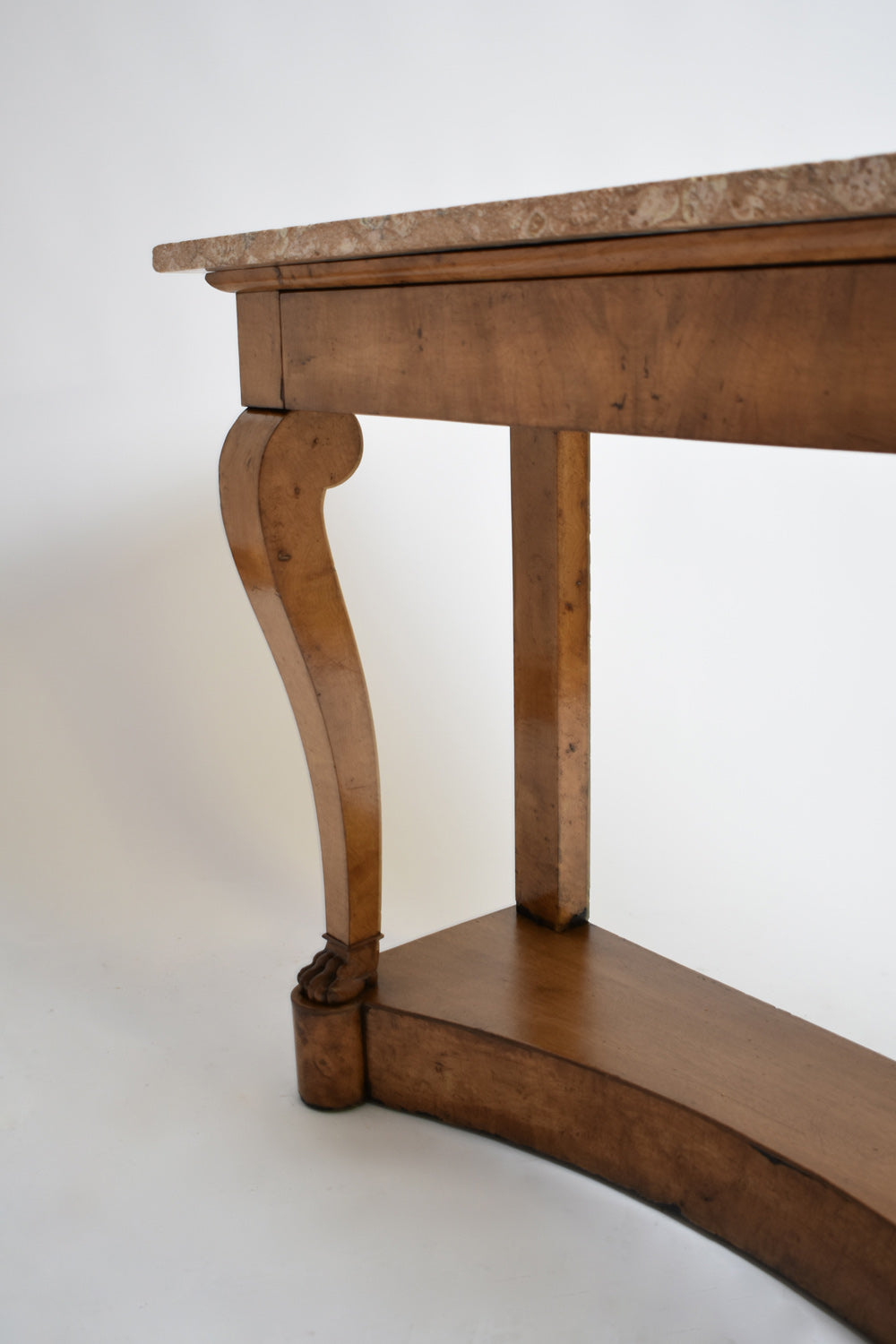 Lion paw feet console, XIXth c.