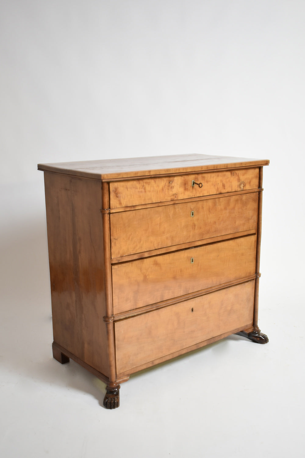 Lion paws wooden chest of drawers, XIXth c.
