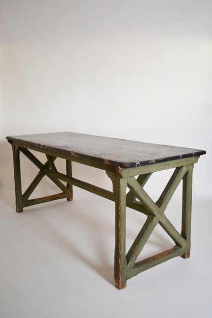 Marble trompe l'oeil console table, 1920s.