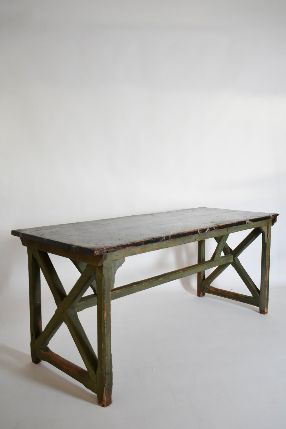 Marble trompe l'oeil console table, 1920s.