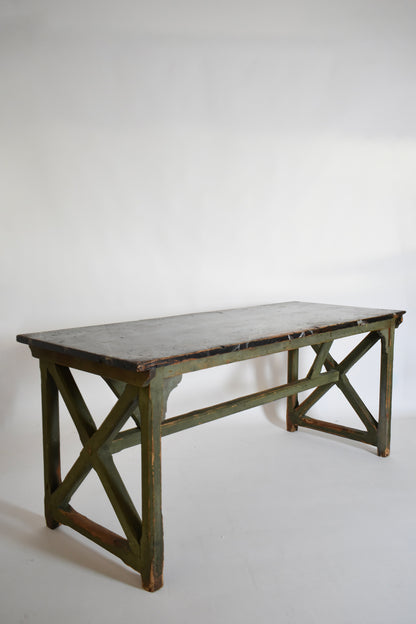 Marble trompe l'oeil console table, 1920s.