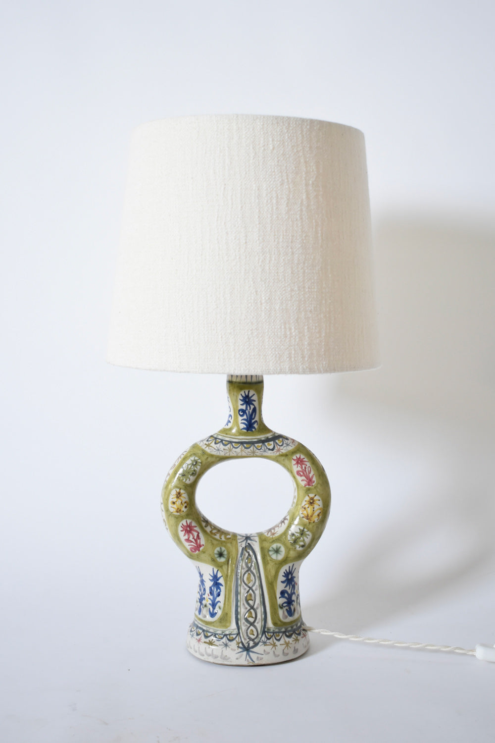 Keraluc pair of ceramic lamps, 1960s.