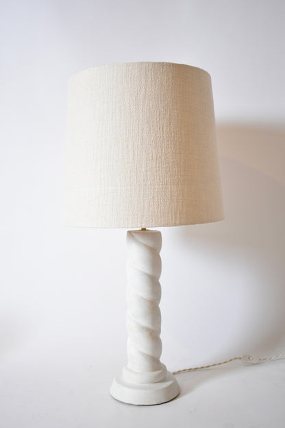 Jean Michel Frank style plaster lamp, 1940s.