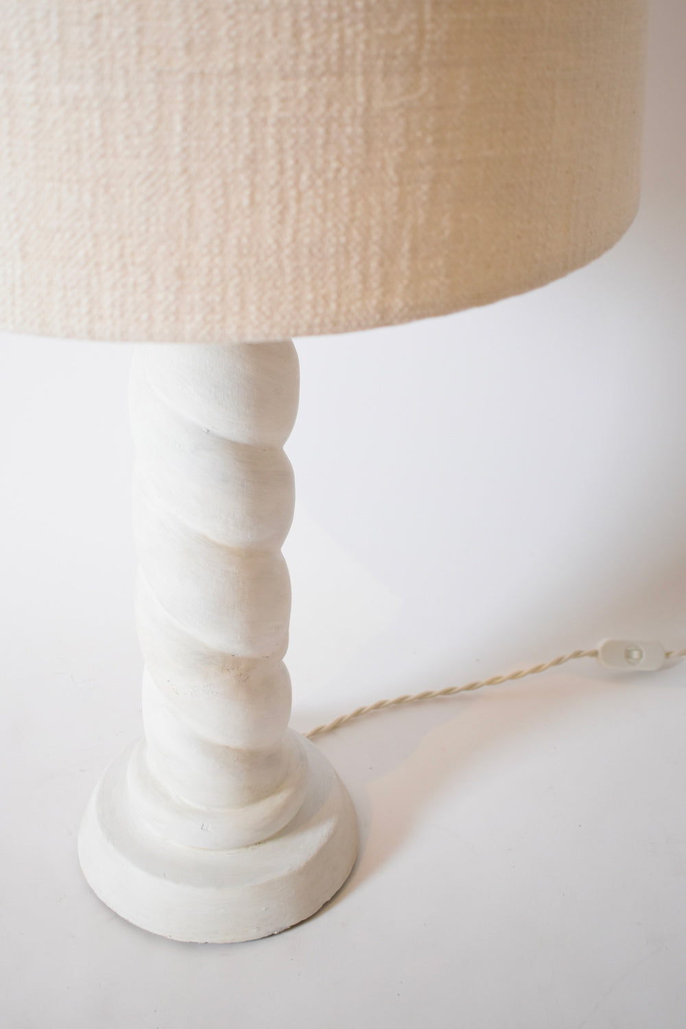 Jean Michel Frank style plaster lamp, 1940s.