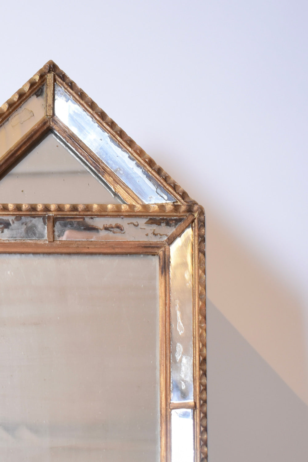 Pair of Pierre Dariel dit Dolt pedestal mirror, 1940s.
