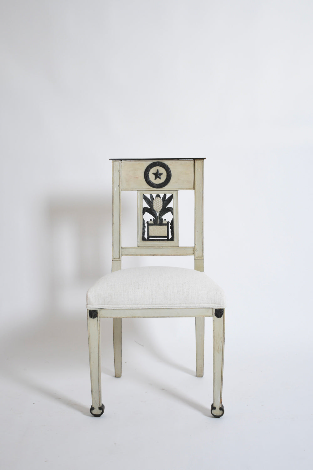 Neoclassical pineapple chairs, 1960s.