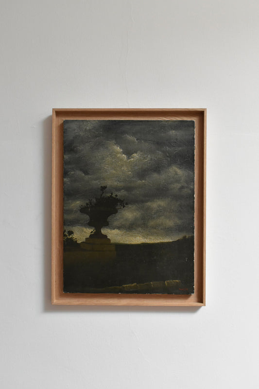 Medici vase oil on canvas painting, 1980s.