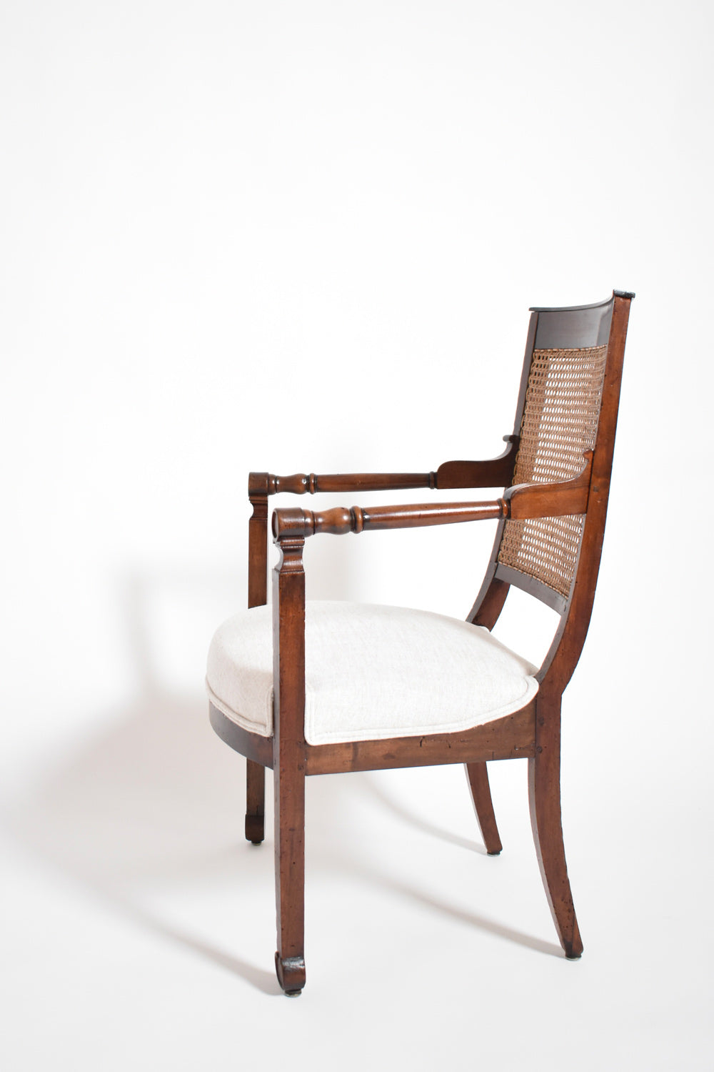 Pair of Return from Egypt armchairs, XIXth c.