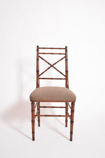 Faux bamboo chair, 1960s.