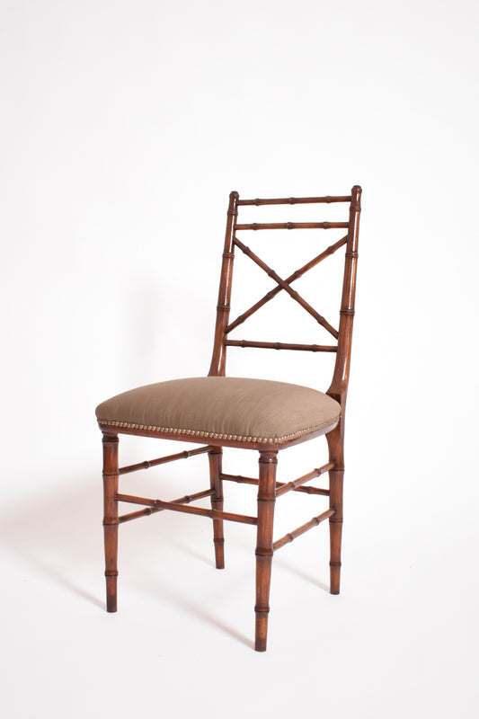 Faux bamboo chair, 1960s.