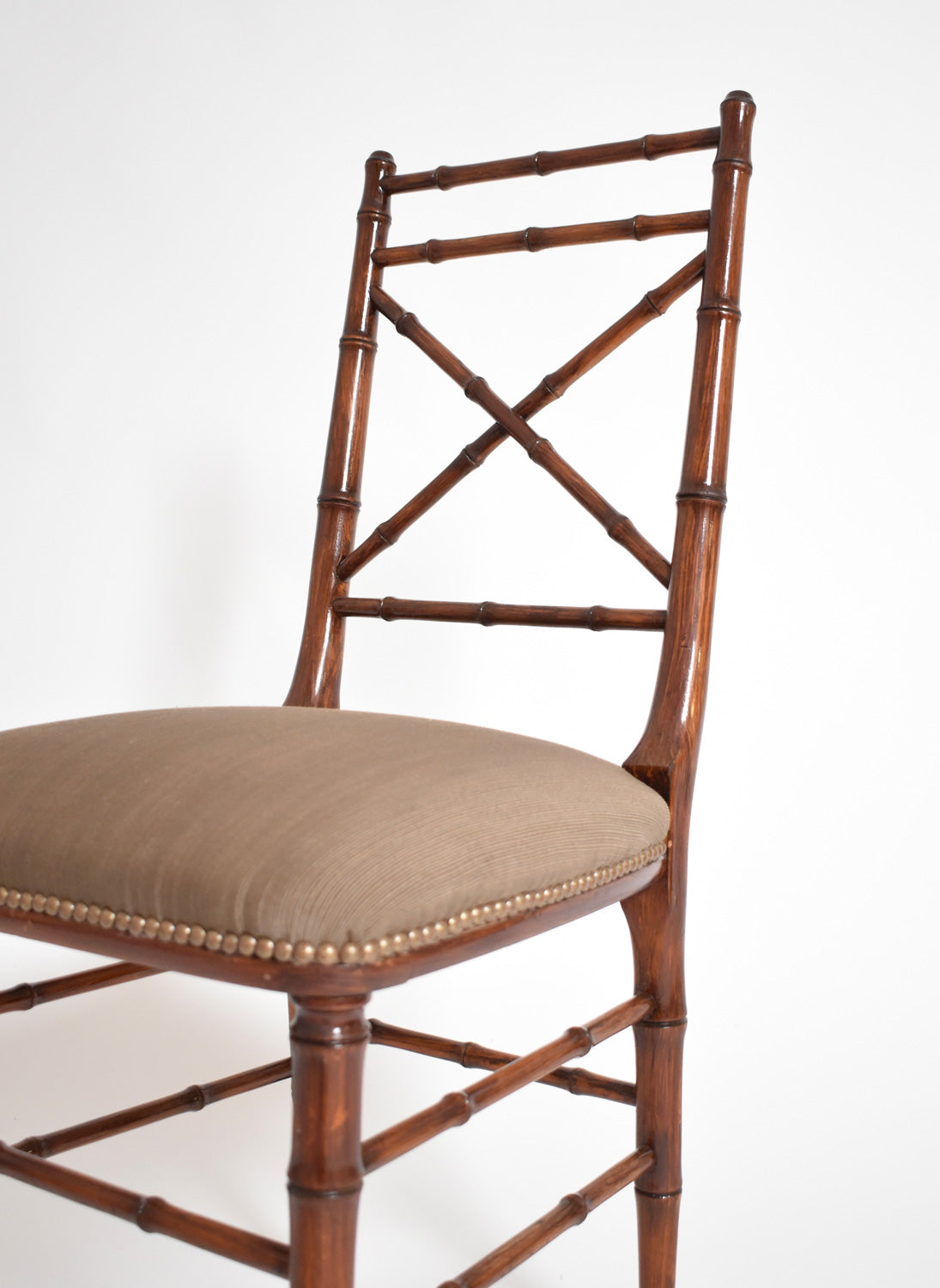Faux bamboo chair, 1960s.