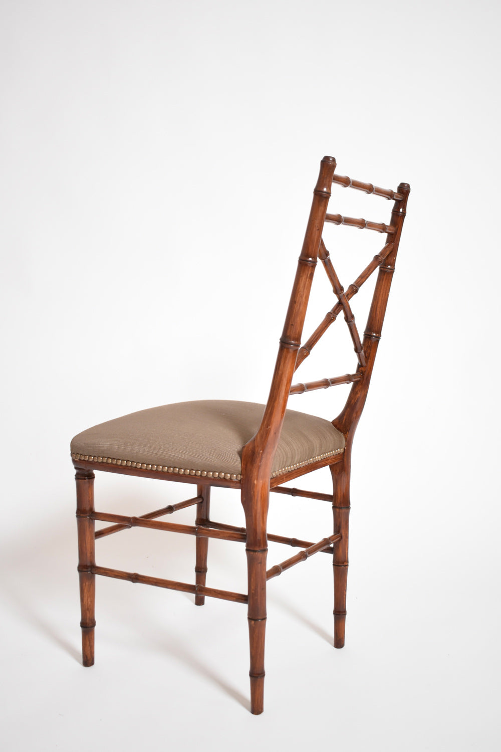 Faux bamboo chair, 1960s.