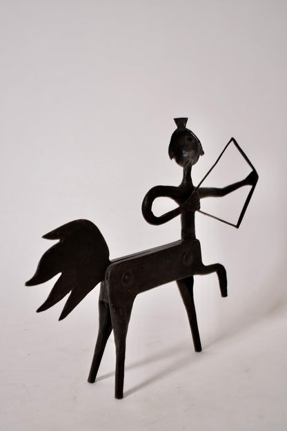 Marolles style wrought iron centaur, 1960s.