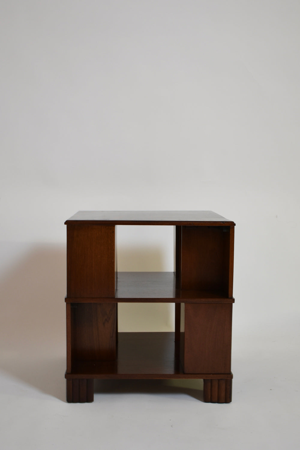 Square side table palm wood, 1930s.