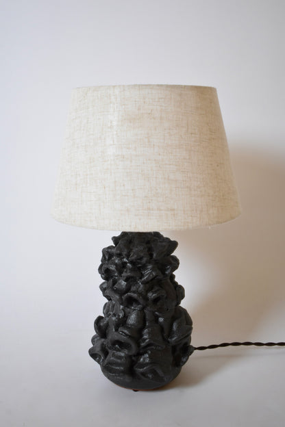 Pair of black mat organic lamps by Helder, 2024.