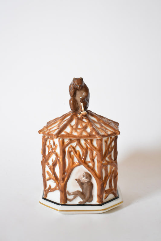 Tobacco box with forest animals, 1910s.