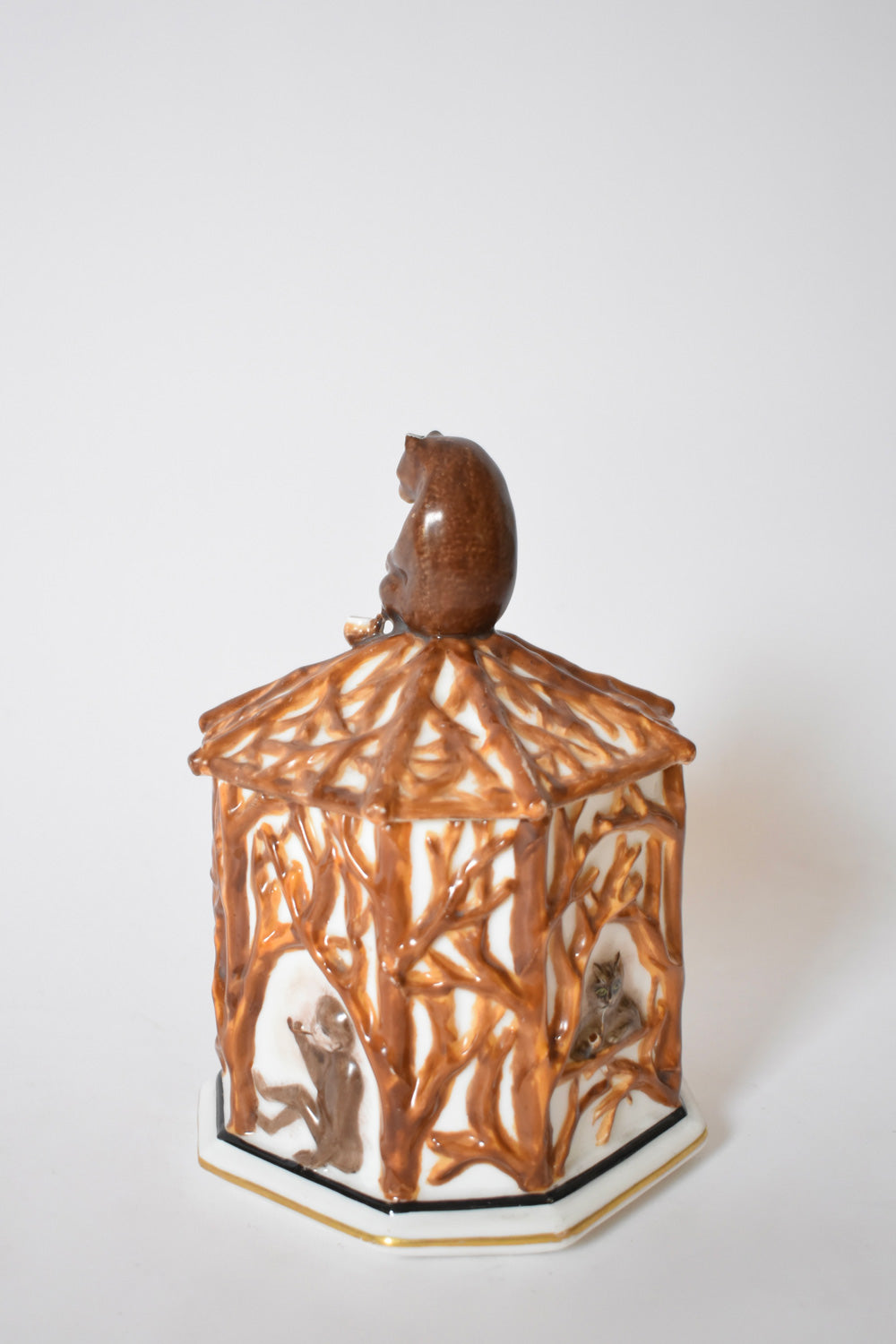 Tobacco box with forest animals, 1910s.