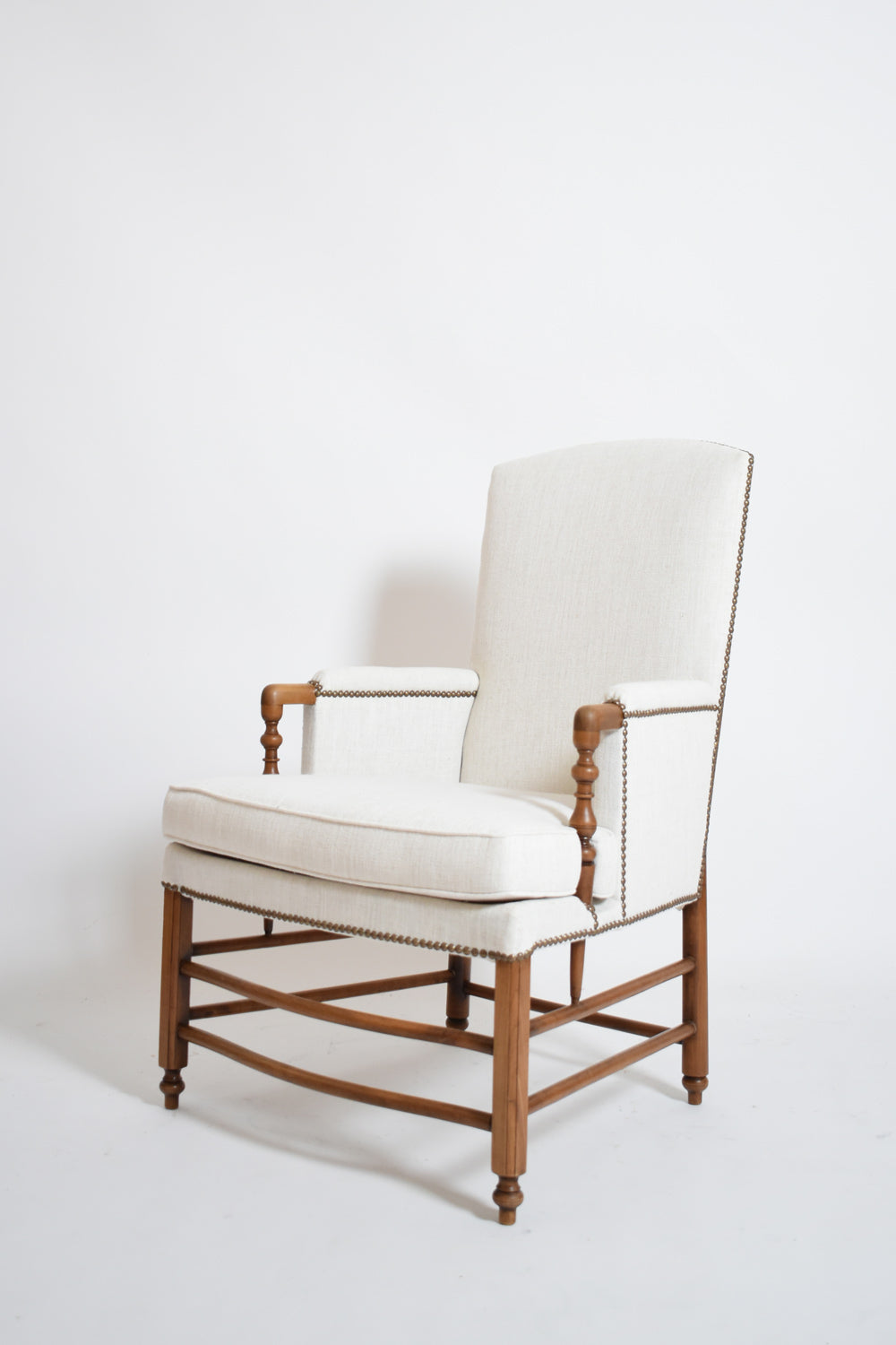 Pair of bergère armchairs, 1950s.