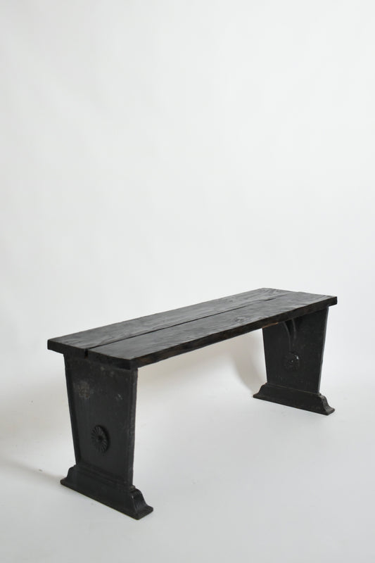 Skoglund & Olson cast iron bench, 1920s.