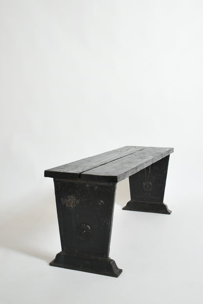 Skoglund & Olson cast iron bench, 1920s.