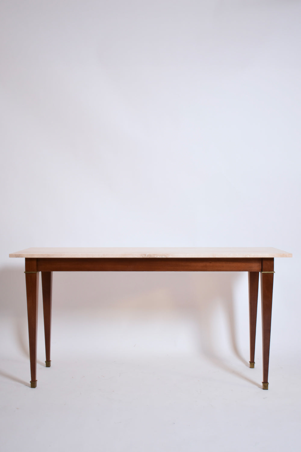Neoclassical mahogany console table, 1960s.
