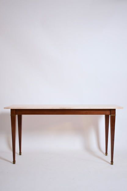 Neoclassical mahogany console table, 1960s.