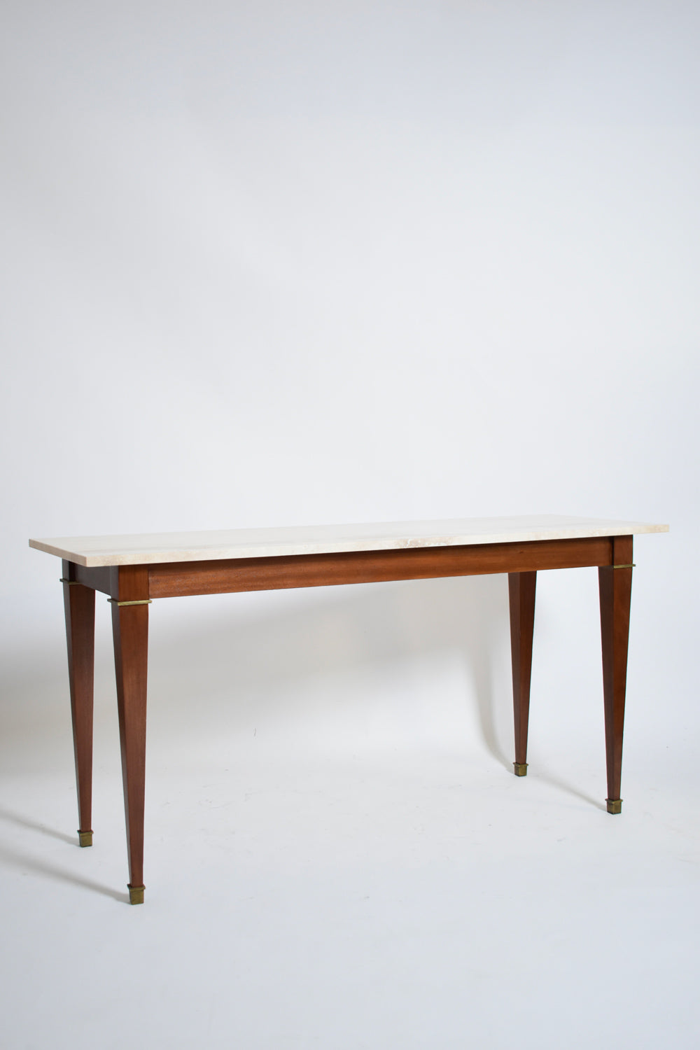 Neoclassical mahogany console table, 1960s.
