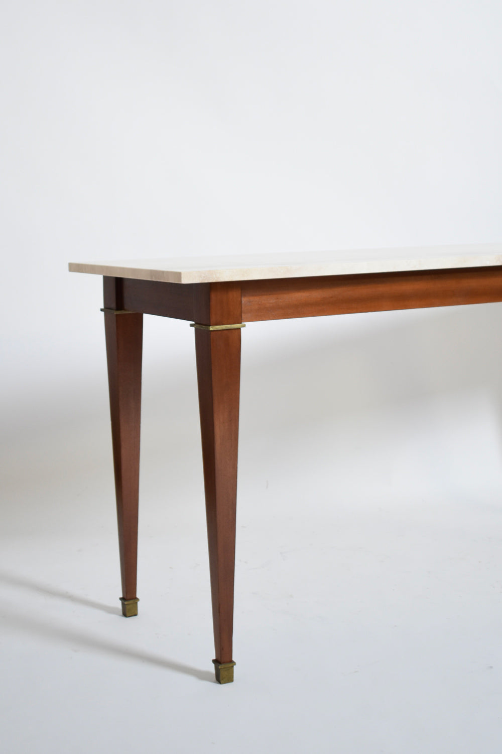 Neoclassical mahogany console table, 1960s.