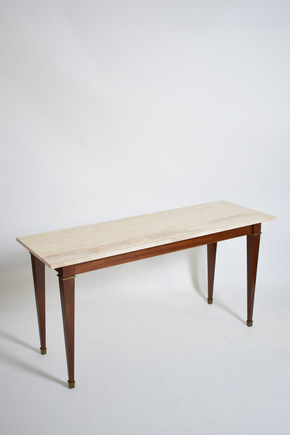 Neoclassical mahogany console table, 1960s.
