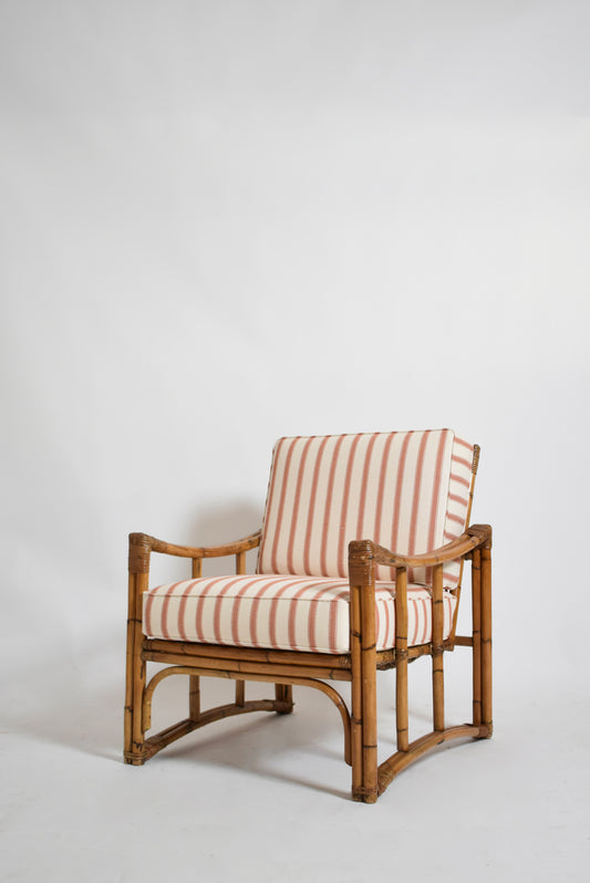 Rattan armchair, 1960s.