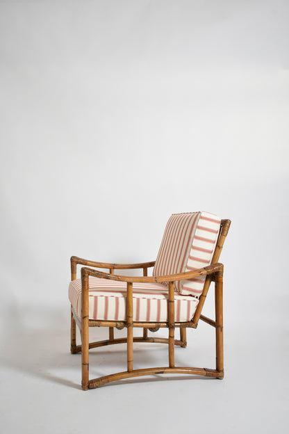Rattan armchair, 1960s.