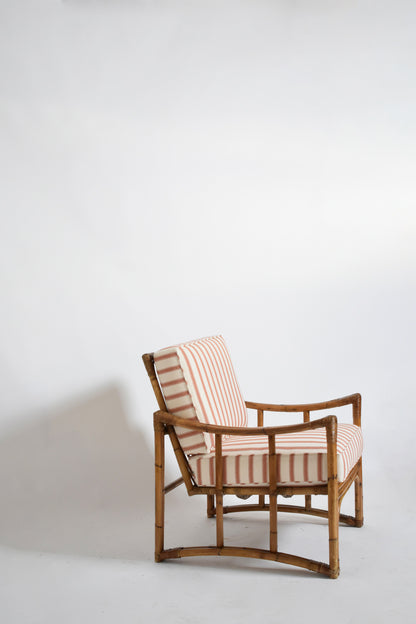 Rattan armchair, 1960s.