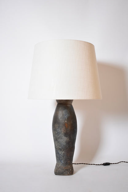 La Borne large stoneware oblong lamp , 1970s.