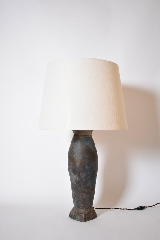 La Borne large stoneware oblong lamp , 1970s.