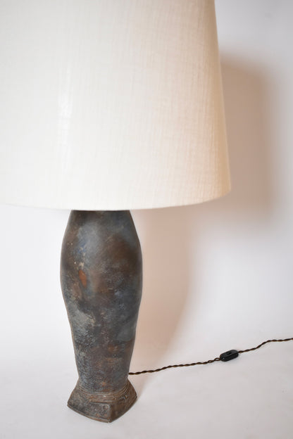 La Borne large stoneware oblong lamp , 1970s.