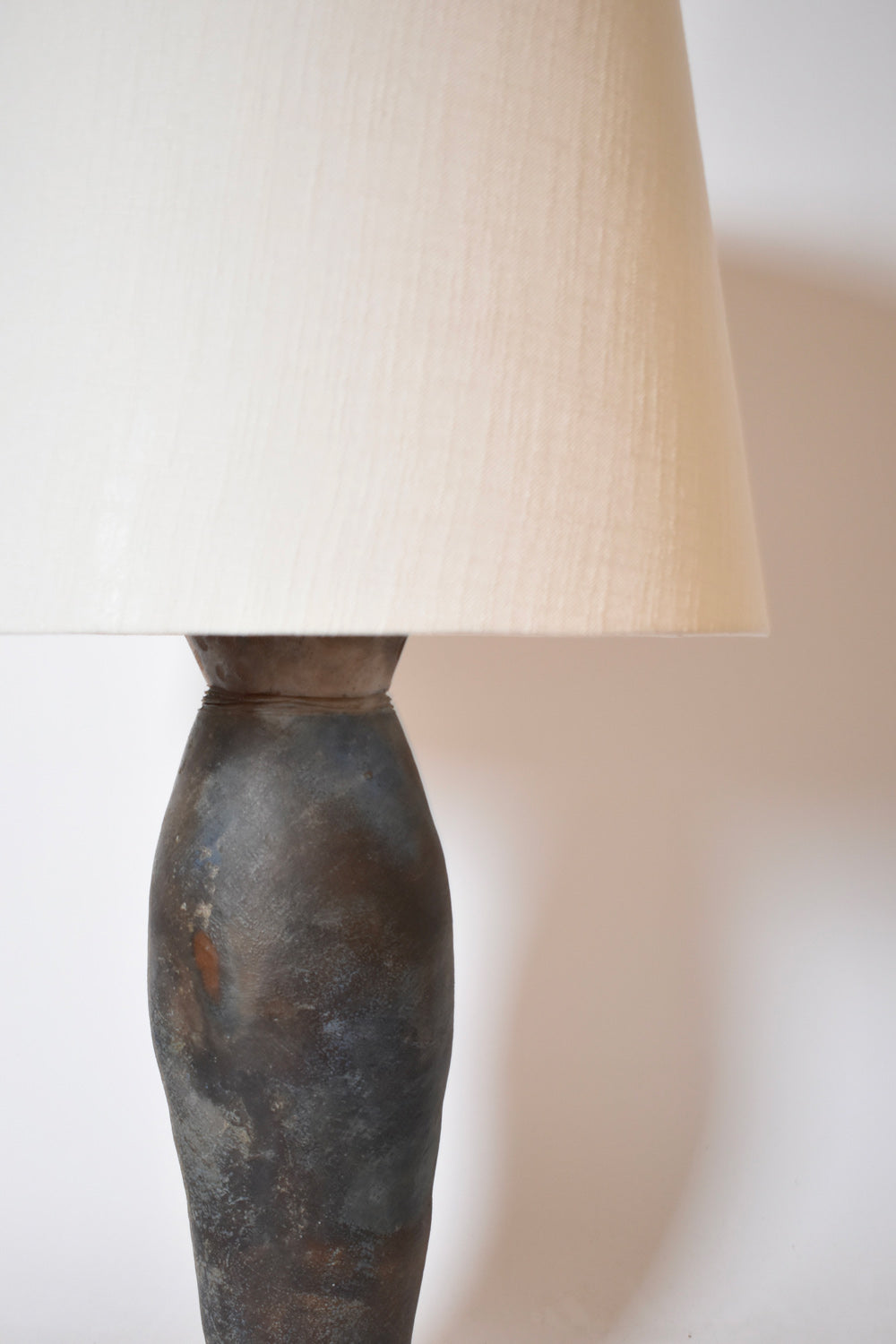 La Borne large stoneware oblong lamp , 1970s.