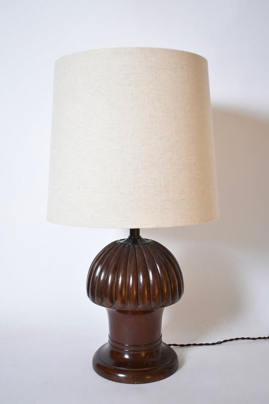 Pine shape wooden lamp, 1930s.