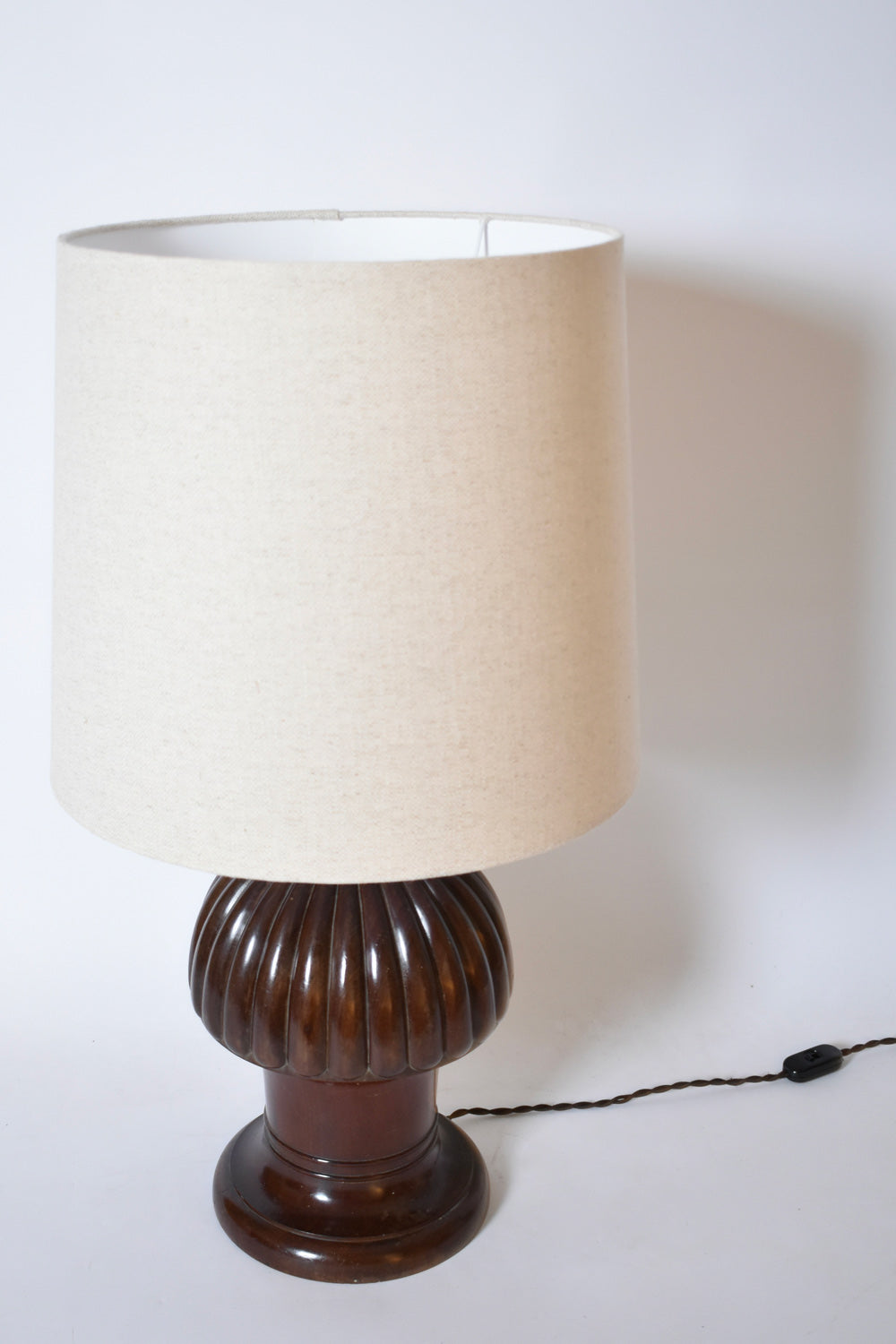 Pine shape wooden lamp, 1930s.