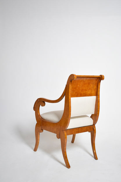 Pair of etruscan armchairs, XIXth c.