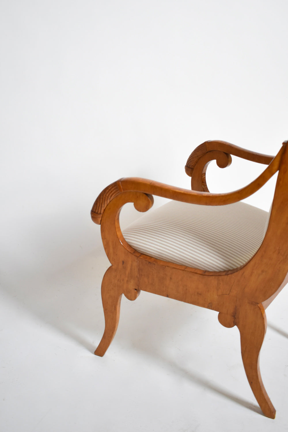 Pair of etruscan armchairs, XIXth c.