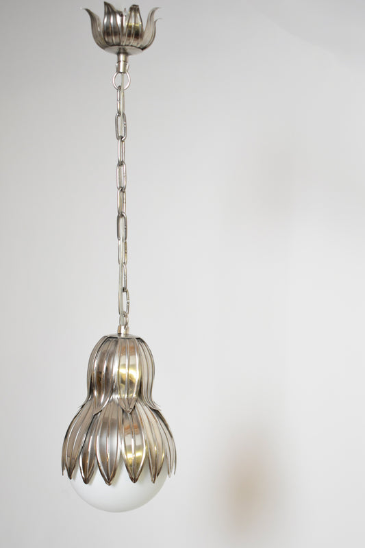 "Normandy" 27cm silver finish pendant lamp, Barracuda edition.