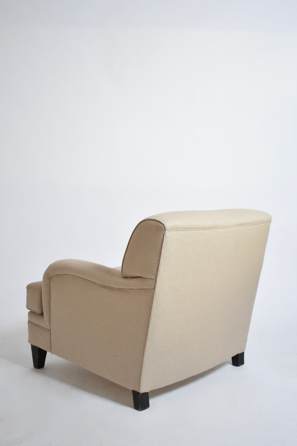 Pair of Jean-Michel Frank style armchairs, 1960s.