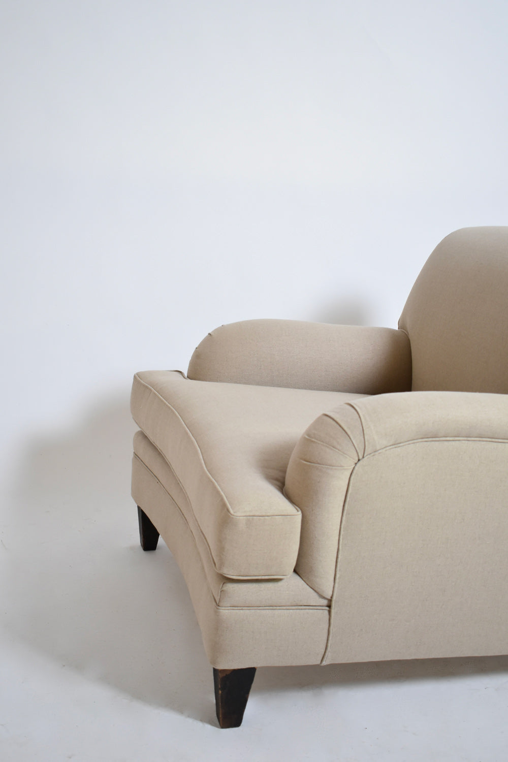 Pair of Jean-Michel Frank style armchairs, 1960s.