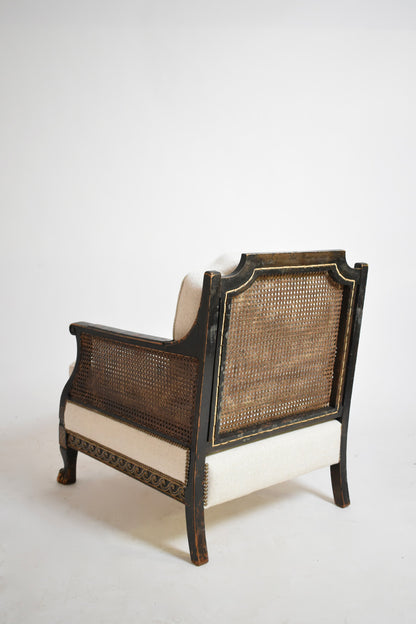 Chinese style lion paw feet armchair, XIXth c.