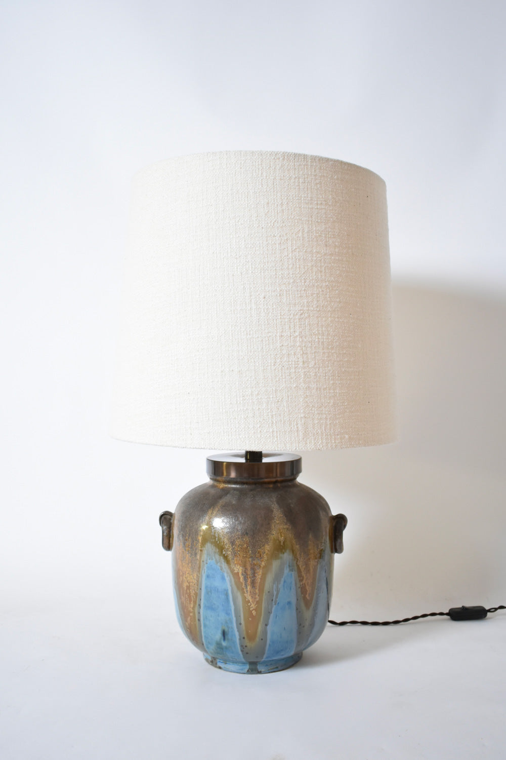 Lamp with ring-shaped handles, 1940s.