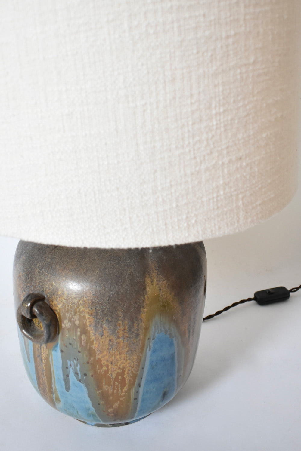 Lamp with ring-shaped handles, 1940s.