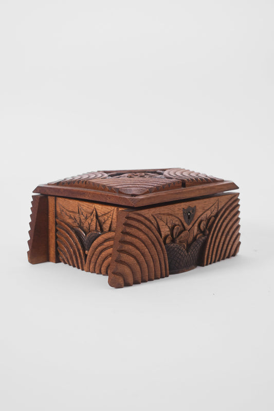 Natural wooden box, 1930s.