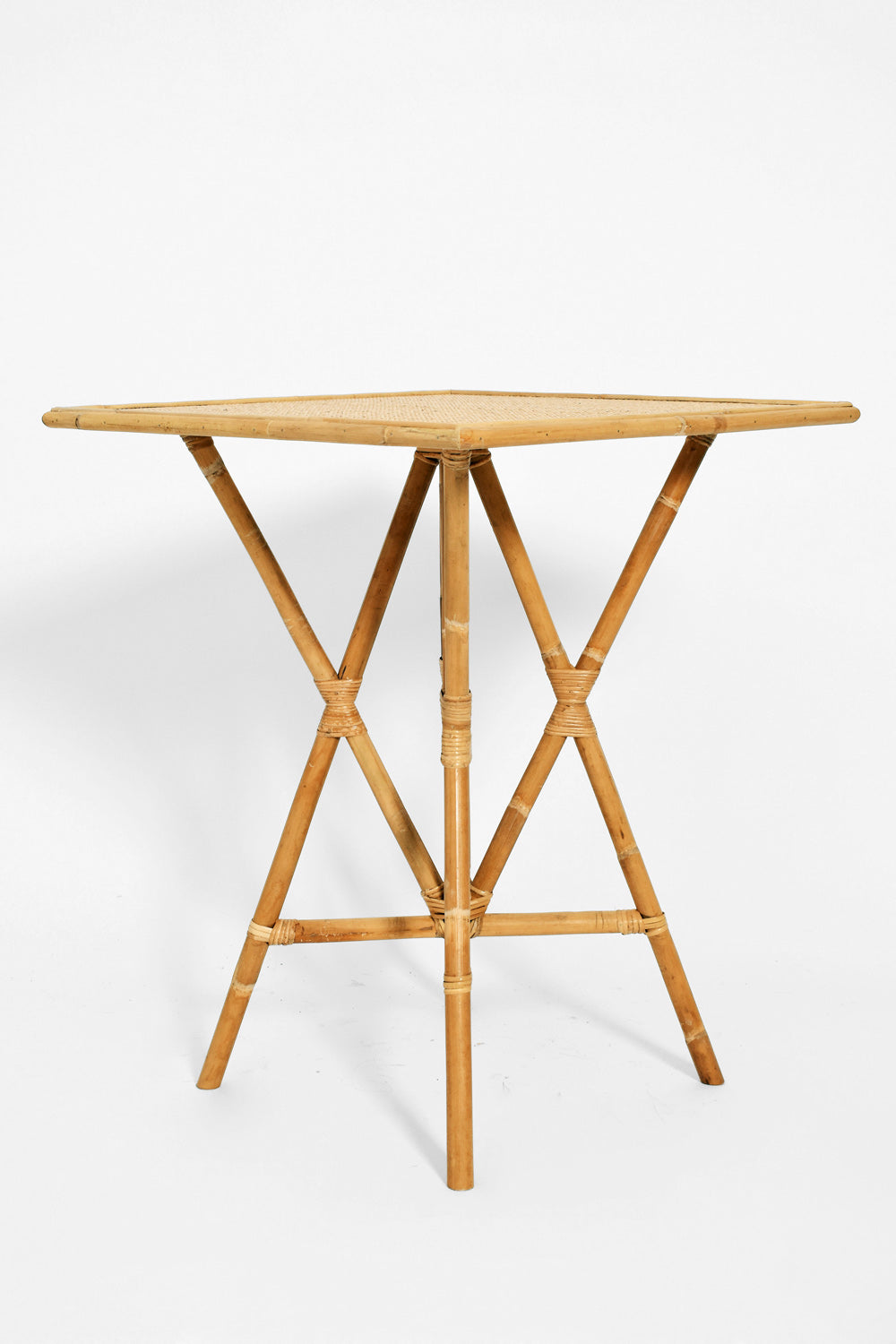 "Arrabida" 75cm natural rattan table, Barracuda Edition.