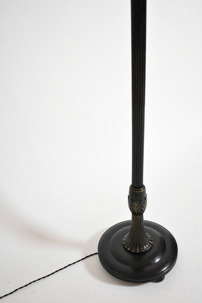 Flower-shaped base and column floor lamp, 1950s.
